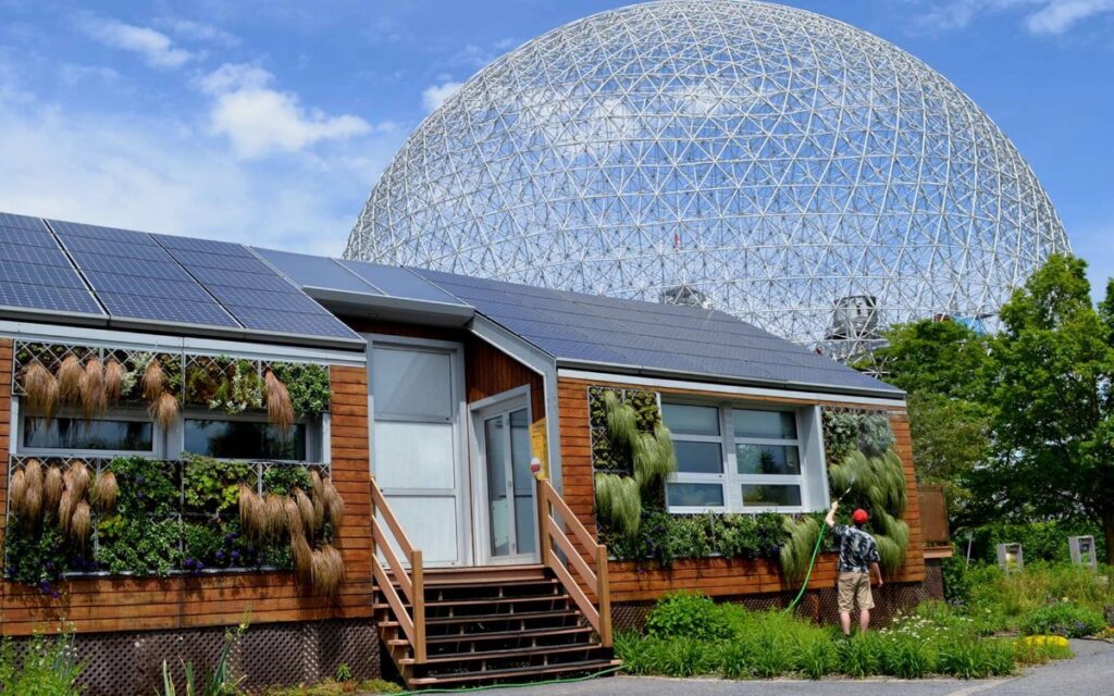 Une maison écologique respecte la nature.